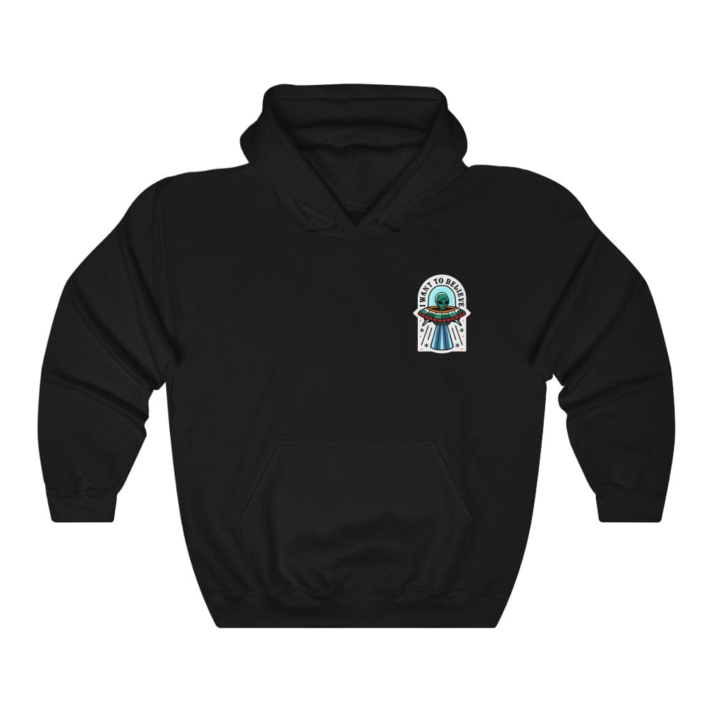Hoodie Black / S BELIEVE IN ALIENS HOODIE trust trustrustrust