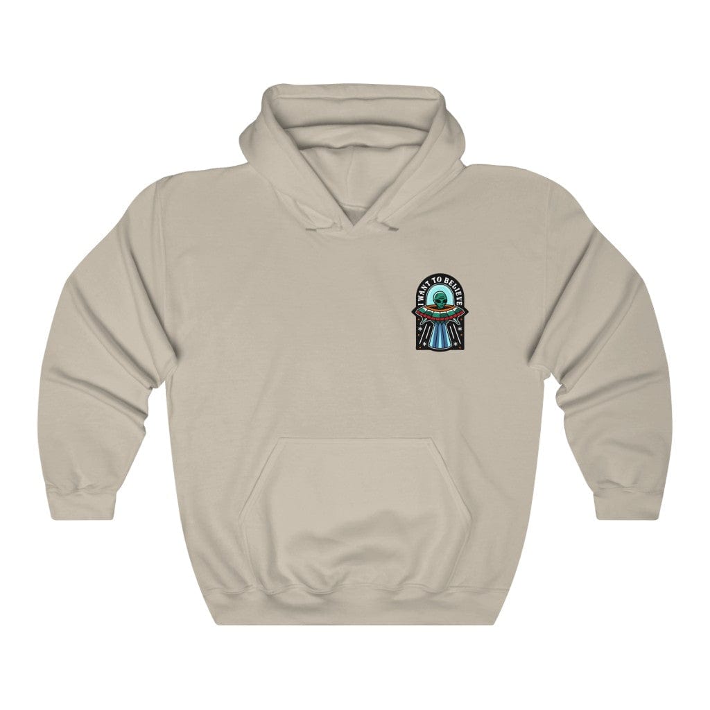 Hoodie Sand / S BELIEVE IN ALIENS HOODIE trust trustrustrust