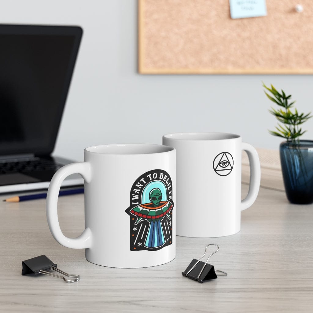 Mug 11oz BELIEVE IN ALIENS MUG trust trustrustrust