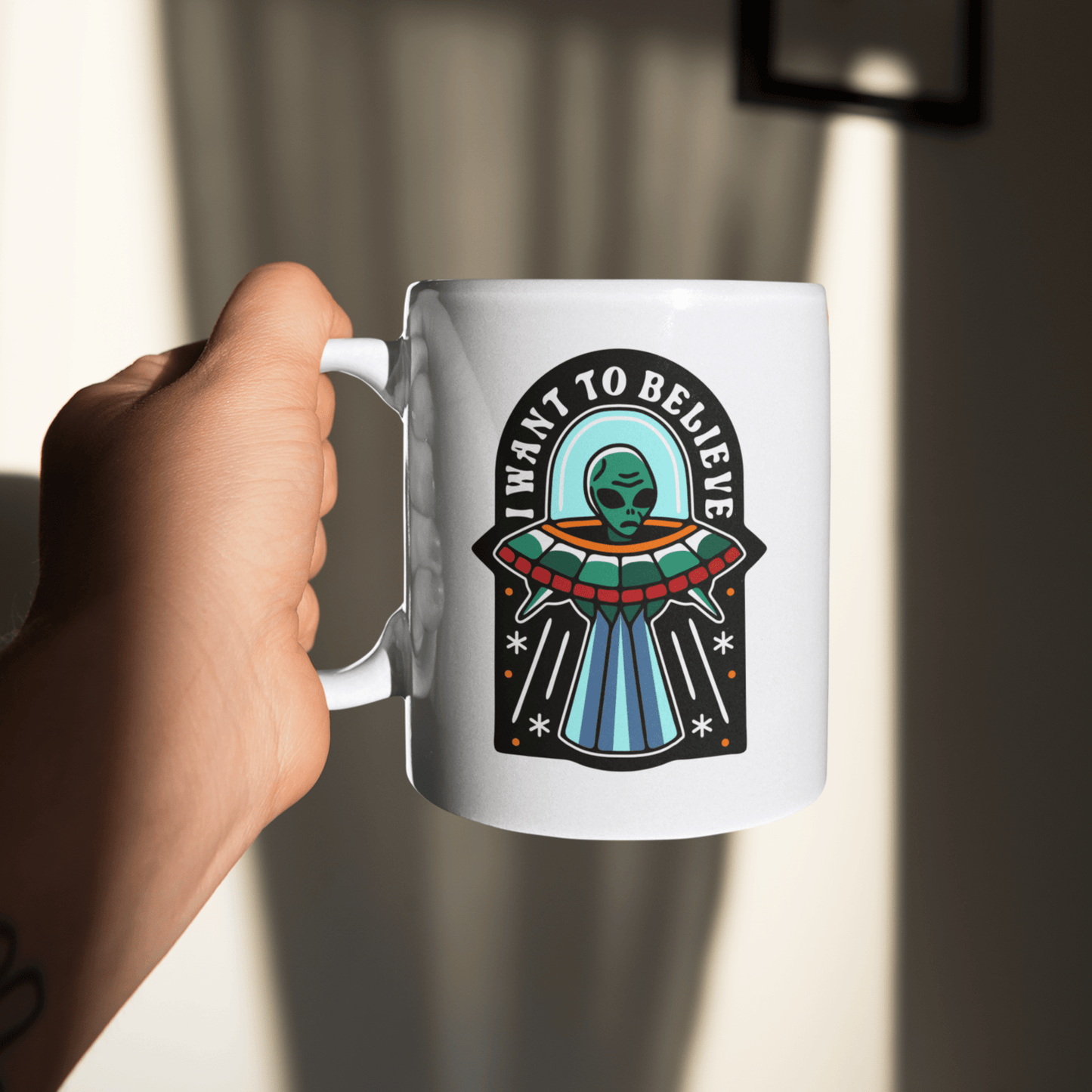 Mug 11oz BELIEVE IN ALIENS MUG trust trustrustrust
