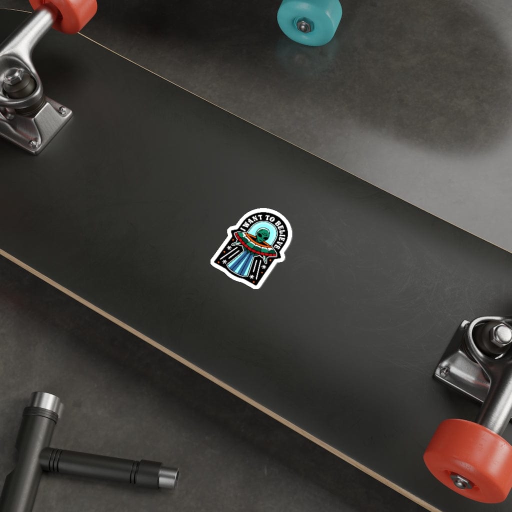 Paper products BELIEVE IN ALIENS STICKERS trust trustrustrust