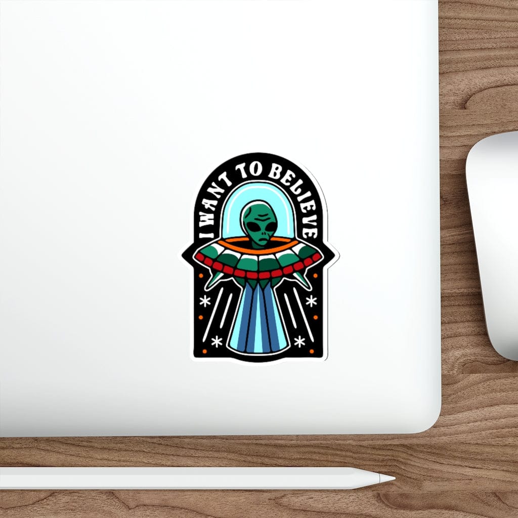 Paper products BELIEVE IN ALIENS STICKERS trust trustrustrust