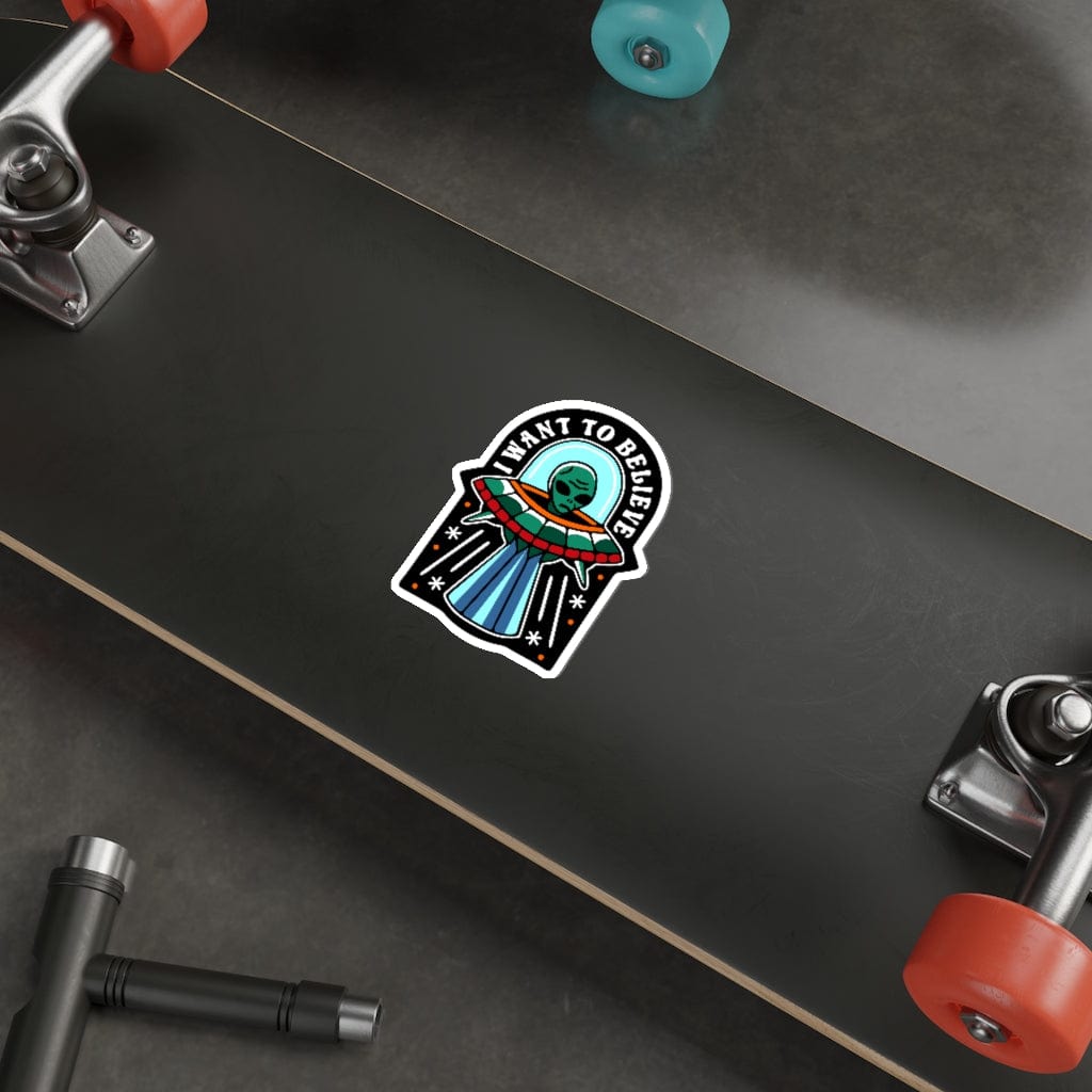 Paper products BELIEVE IN ALIENS STICKERS trust trustrustrust