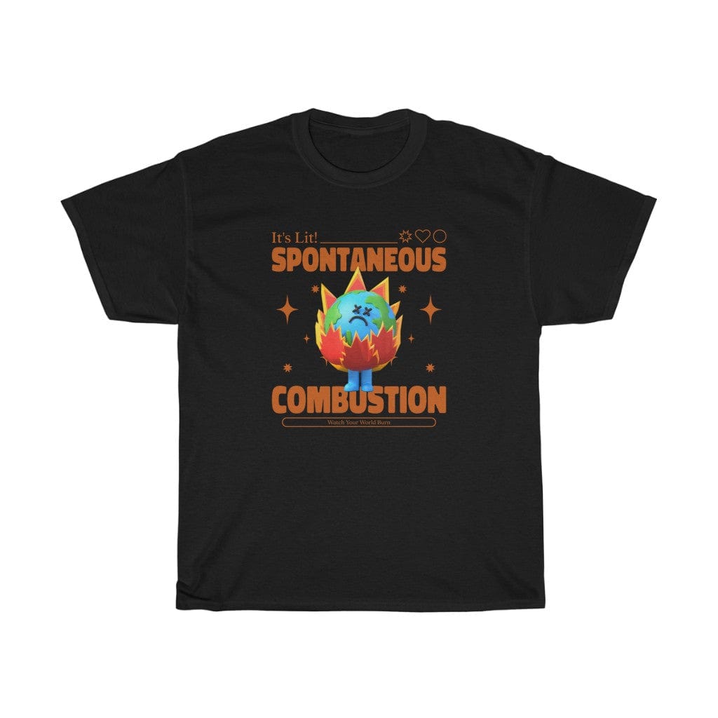 T-Shirt Black / S EARTH IS BURNING T-SHIRT trust trustrustrust