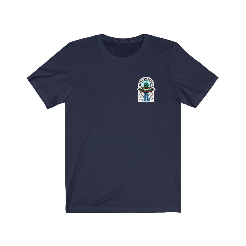 T-Shirt Navy / L BELIEVE IN ALIENS T-SHIRT trust trustrustrust