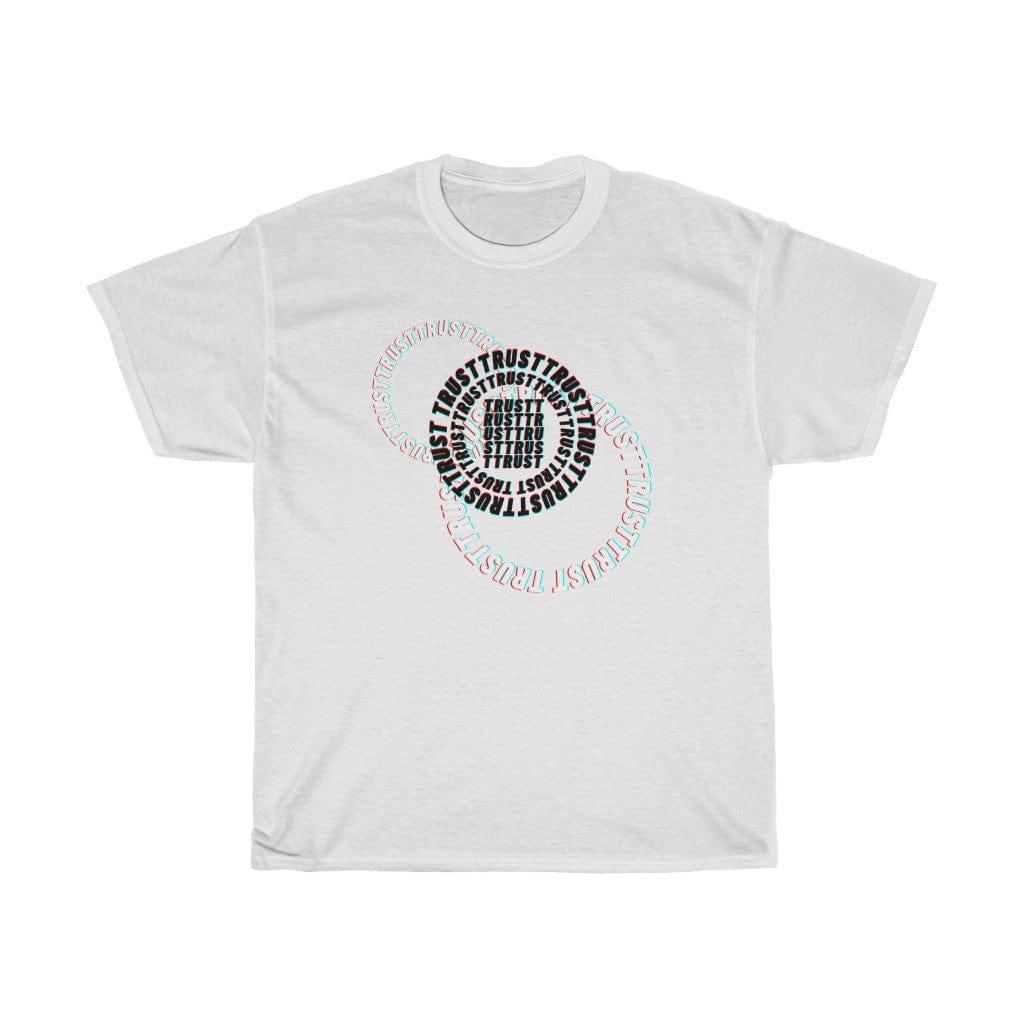 T-Shirt White / L CIRCLED UP JUST TRUST T-SHIRT trust trustrustrust