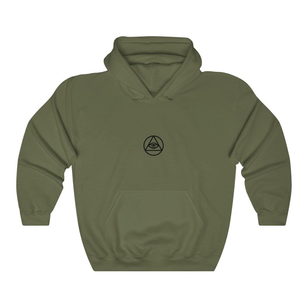 Hoodie Military Green / S EYE OF PROVIDENCE HOODIE trust trustrustrust