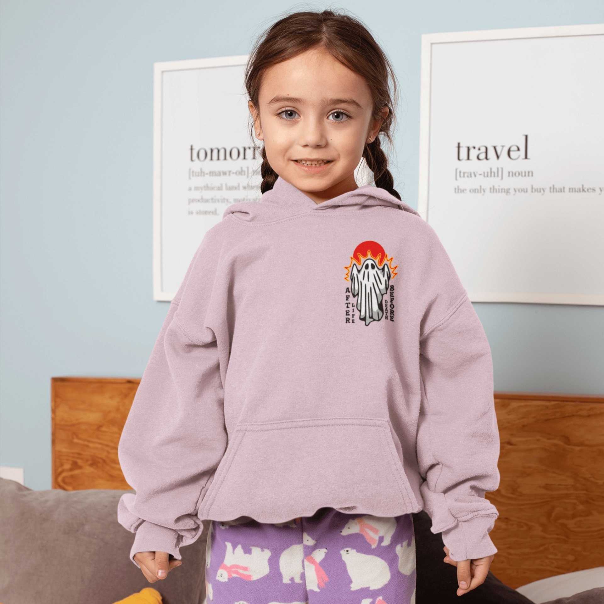 Kids clothes BELIEVE IN GHOSTS YOUTH HOODIE trust trustrustrust