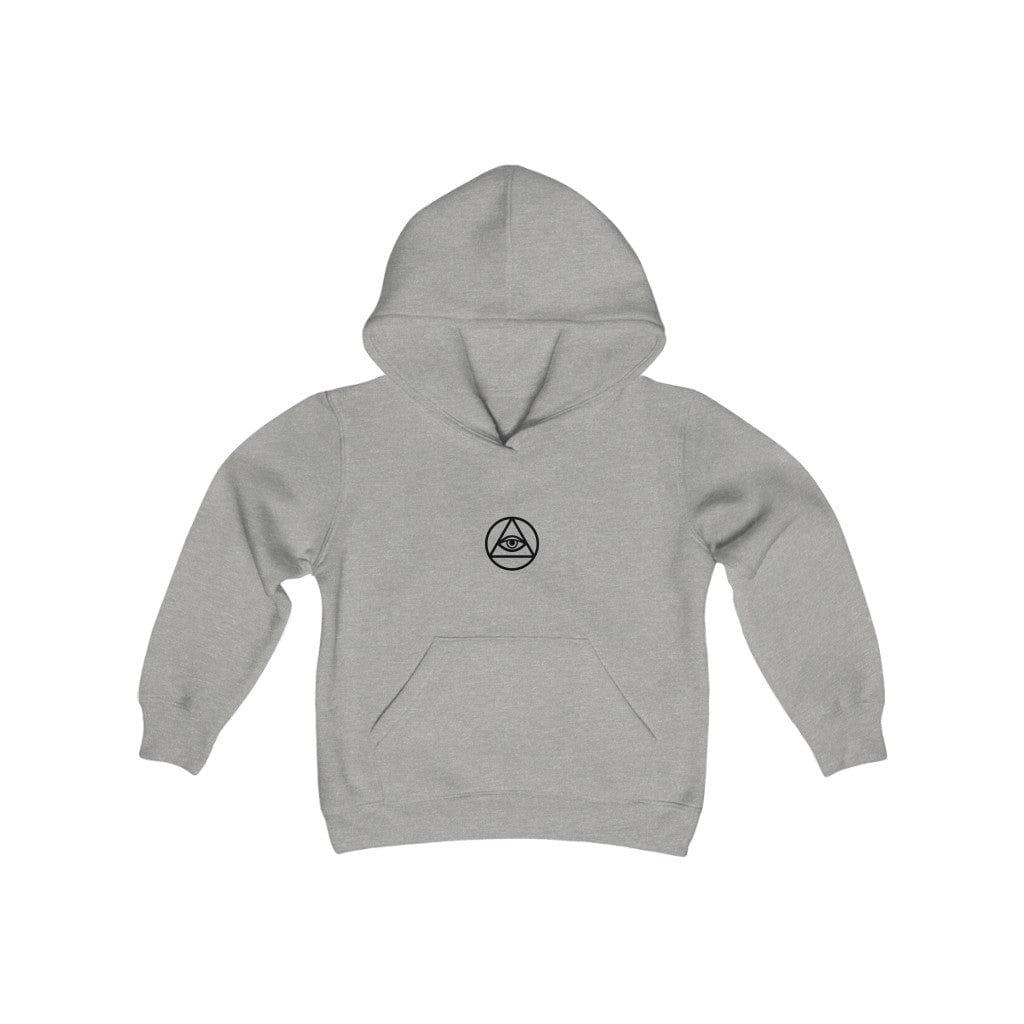 Kids clothes Sport Grey / S EYE OF PROVIDENCE YOUTH HOODIE trust trustrustrust