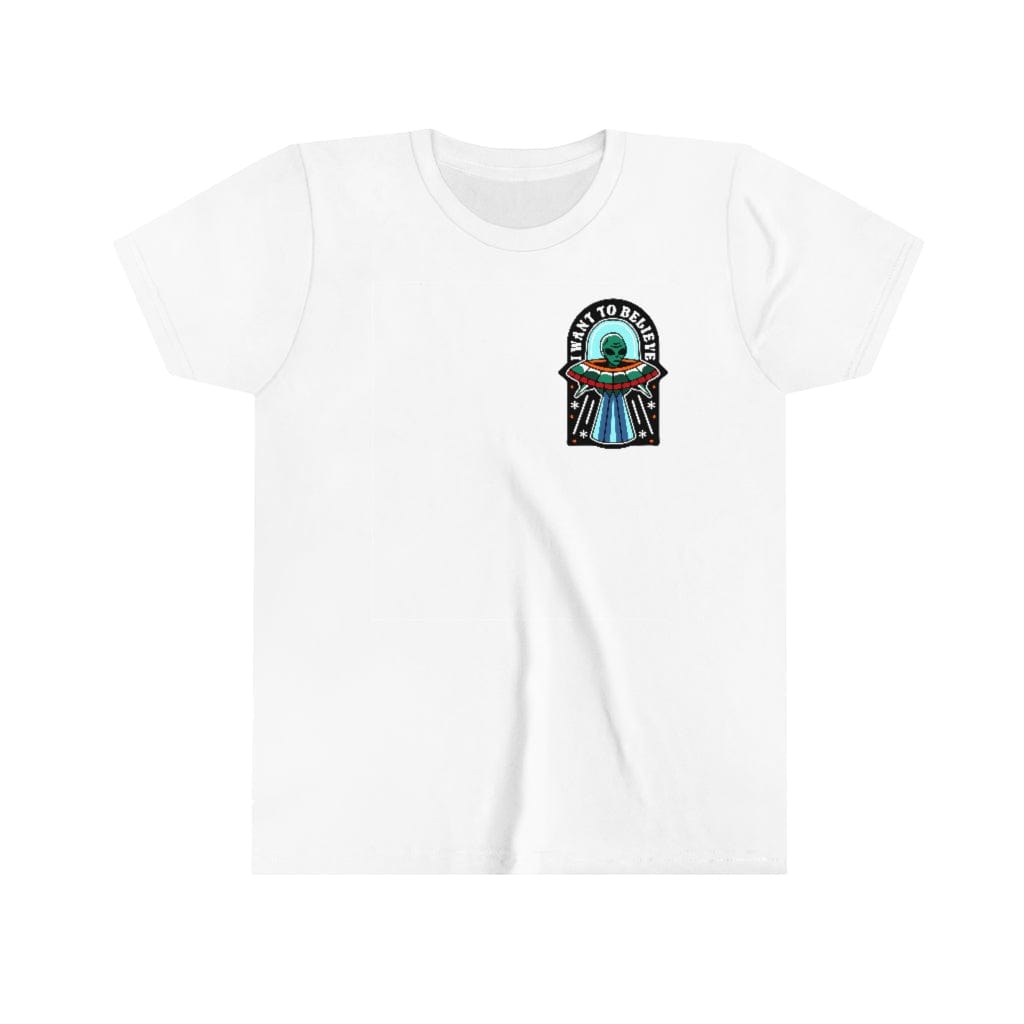 Kids clothes White / S BELIEVE IN ALIENS YOUTH T-SHIRT trust trustrustrust