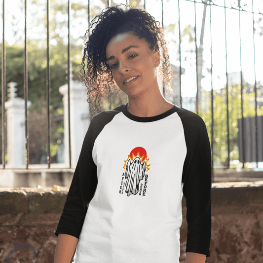 Long-sleeve BELIEVE IN GHOSTS BASEBALL TEE trust trustrustrust