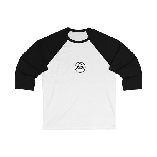 Long-sleeve White/Black / XS EYE OF PROVIDENCE BASEBALL TEE trust trustrustrust