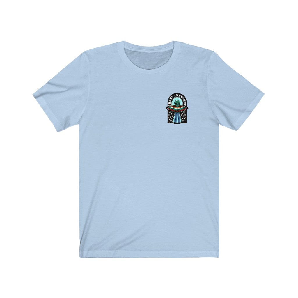 T-Shirt Baby Blue / S BELIEVE IN ALIENS T-SHIRT trust trustrustrust