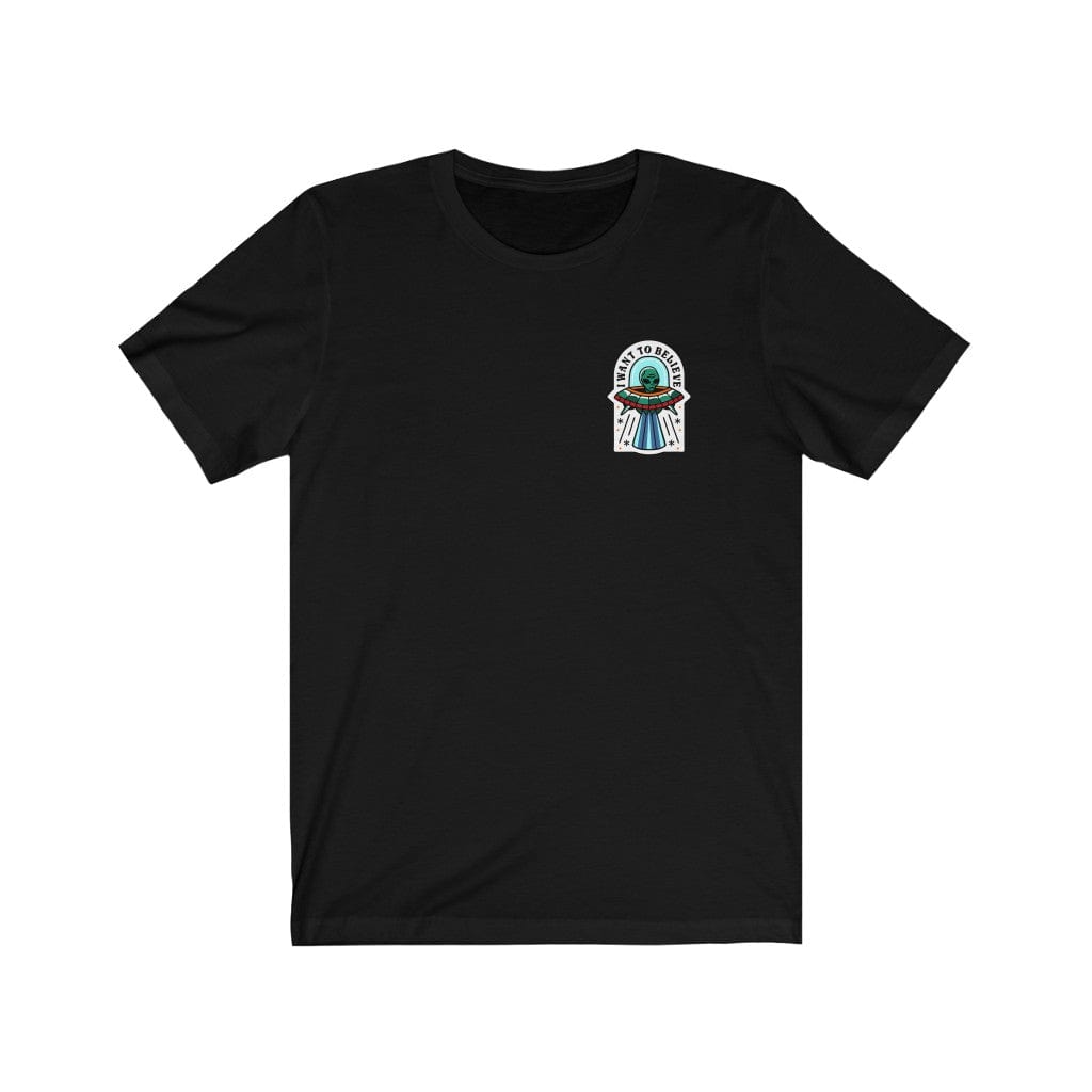 T-Shirt Black / S BELIEVE IN ALIENS T-SHIRT trust trustrustrust