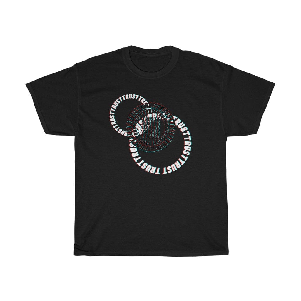 T-Shirt Black / S CIRCLED UP JUST TRUST T-SHIRT trust trustrustrust