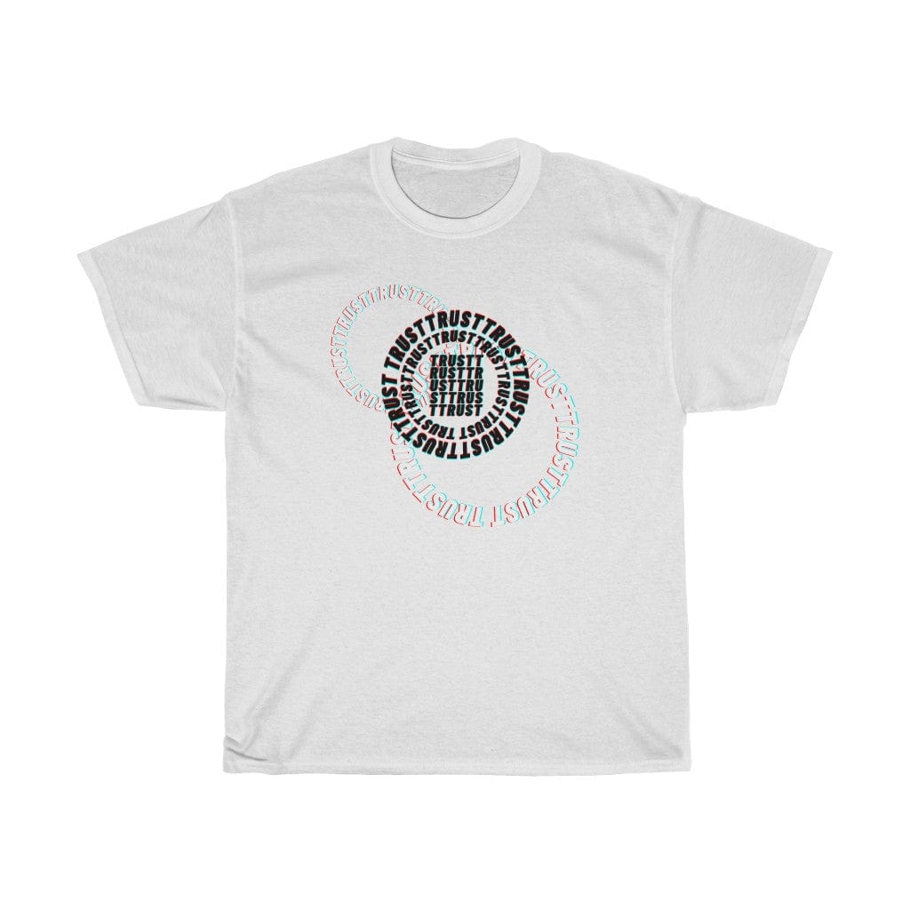 T-Shirt White / L CIRCLED UP JUST TRUST T-SHIRT trust trustrustrust